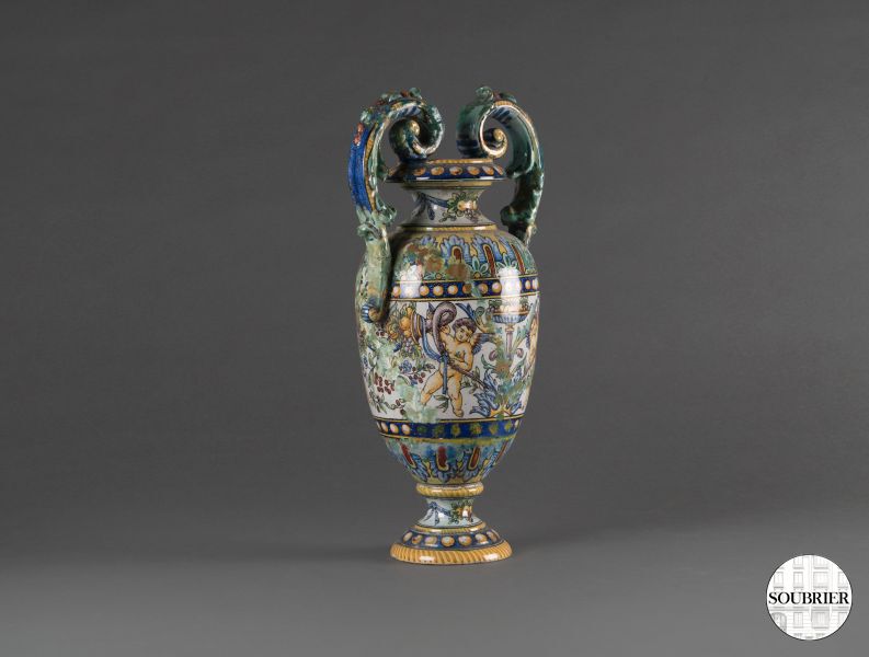 Earthenware amphora italian vase