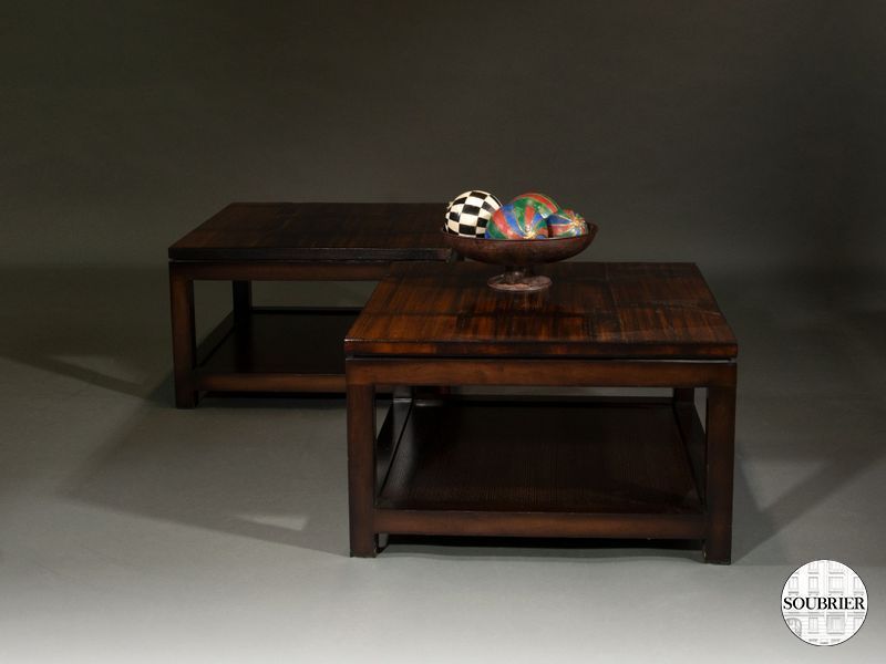 Deux bout de canapé dessus bois