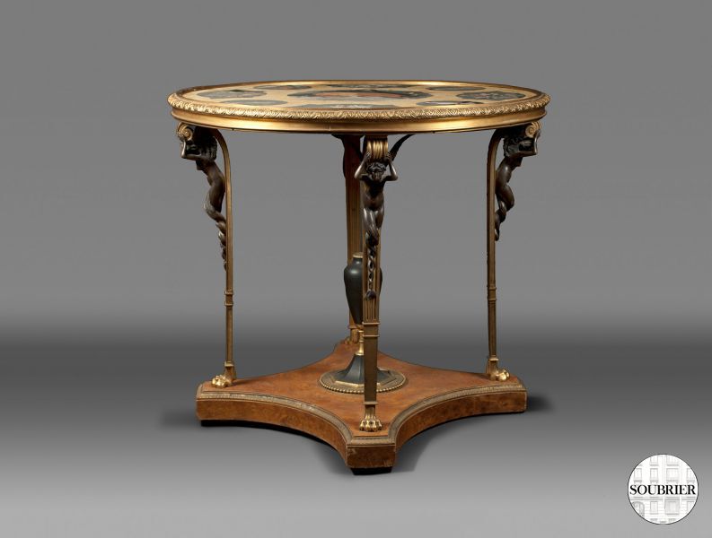 Gilt bronze pedestal