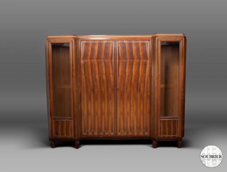 Art Deco rosewood bookcase