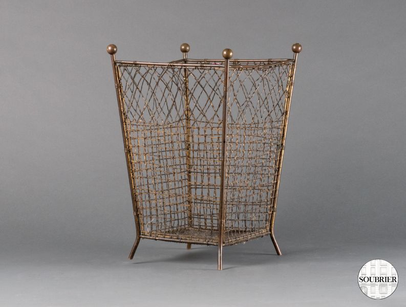 woven wire wastepaper basket