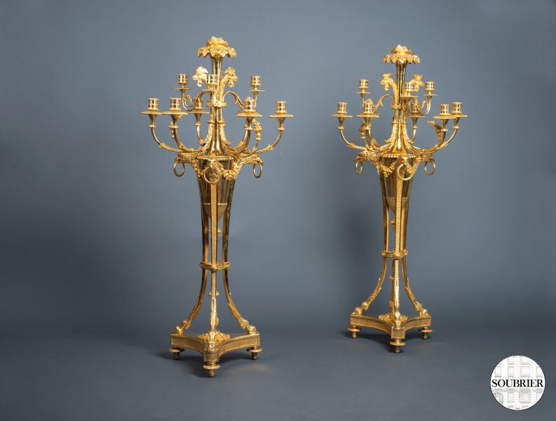 Pair of candelabras