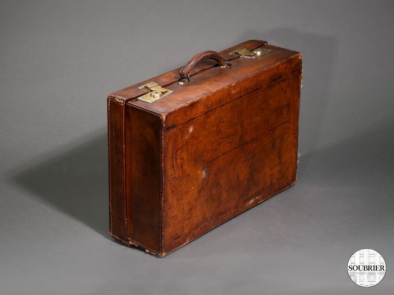 Petite valise en cuir 