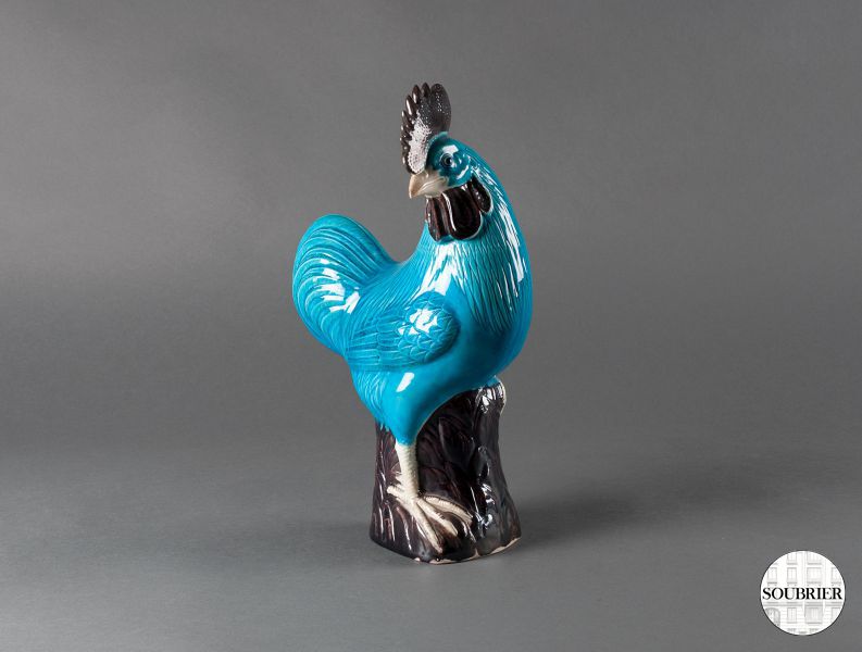 Grand coq en porcelaine