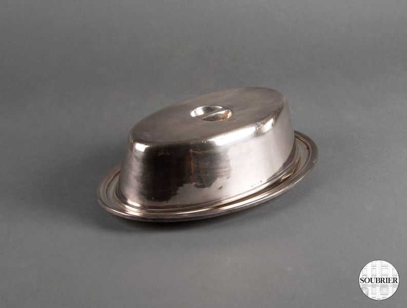 Plat en argent et cloche