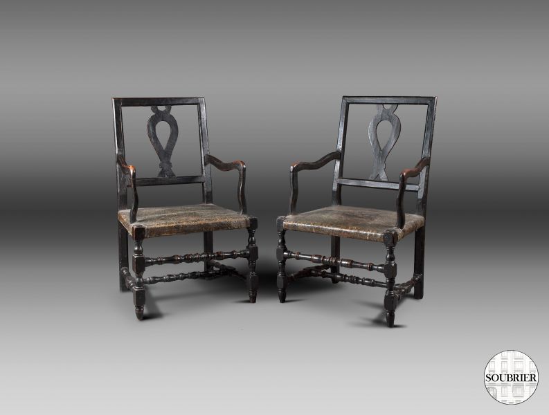 Pair of armchairs eighteenth