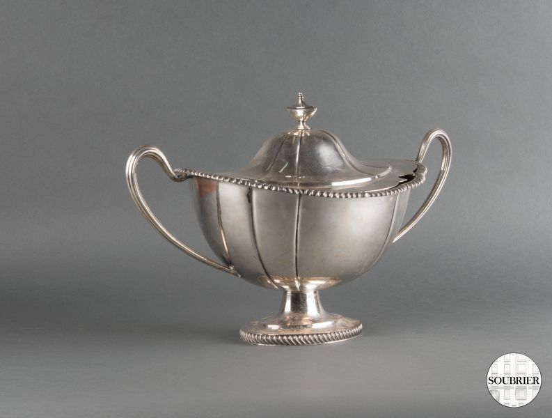 Silver soup tureen