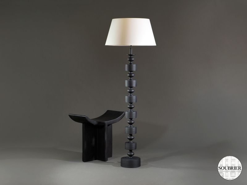 Lampadaire toupies noire