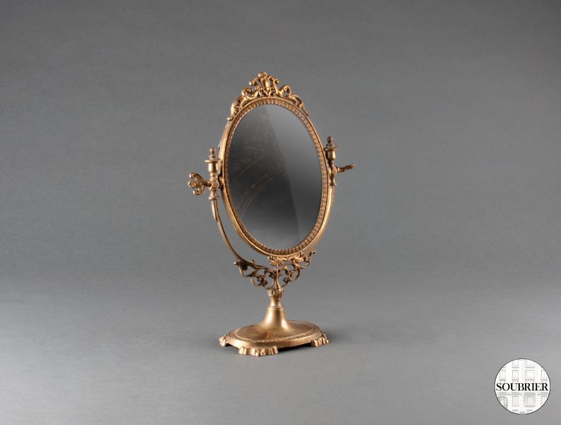 Ice oval gilt bronze