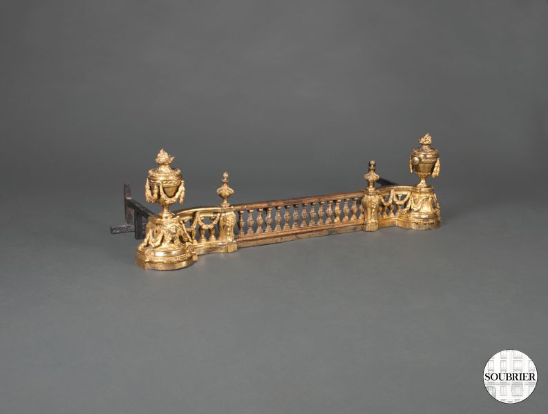 Paire de chenets Louis XV