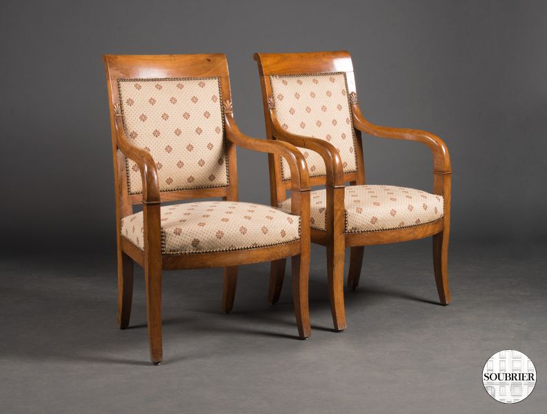 Walnut Restoration pair of chairs