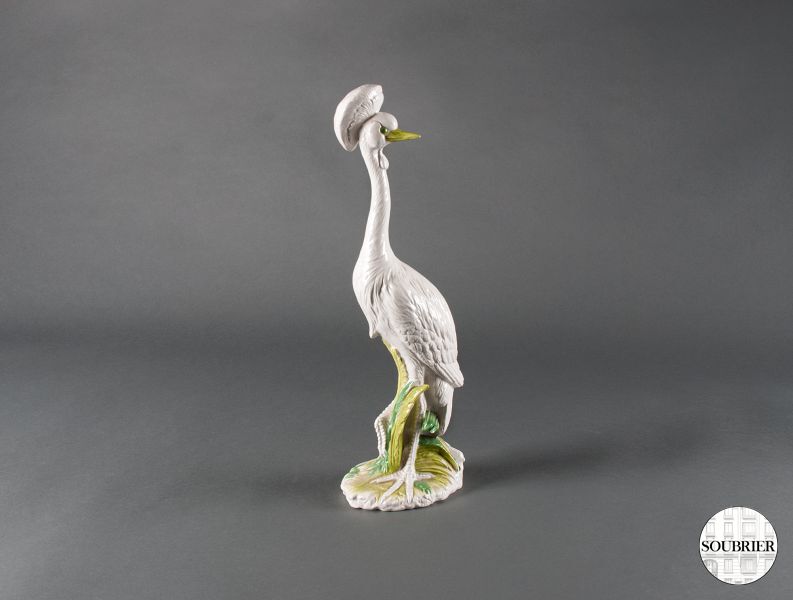 Crowned Crane earthenware