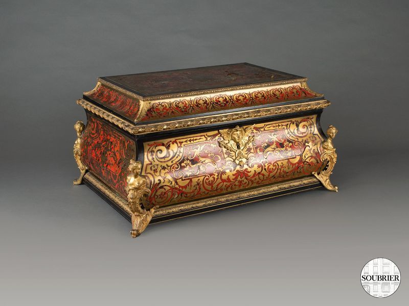 Grand coffret marqueterie Boulle