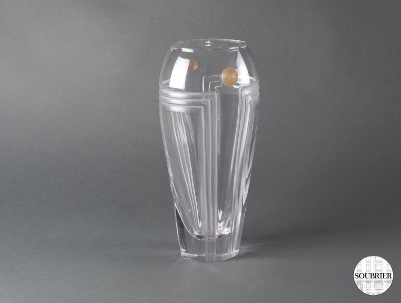 Daum crystal vase