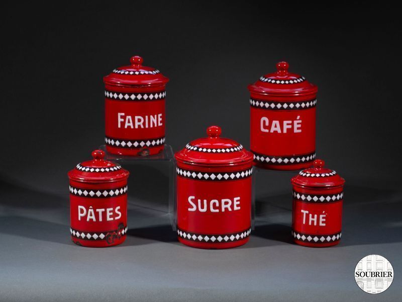 Boîte à sucre en éma