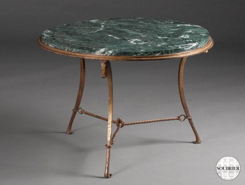 Pouenat horses pedestal table