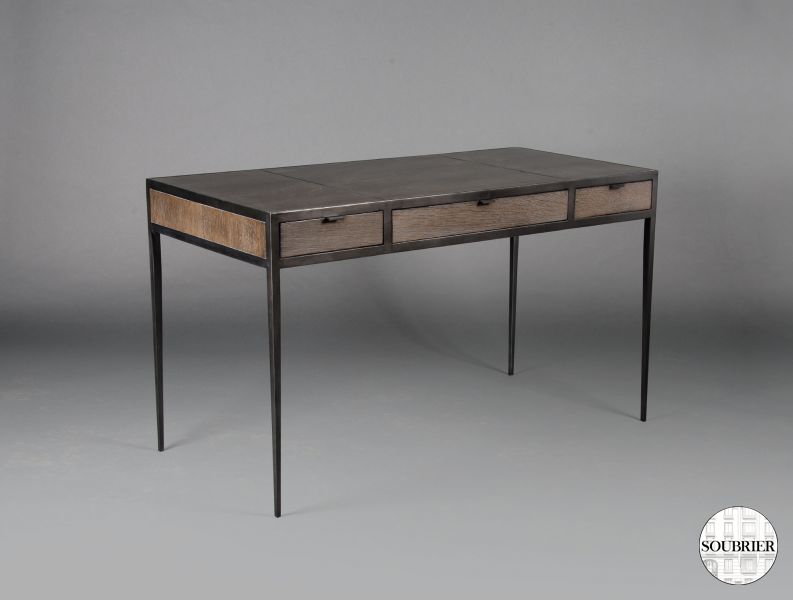 Charcoal oak desk