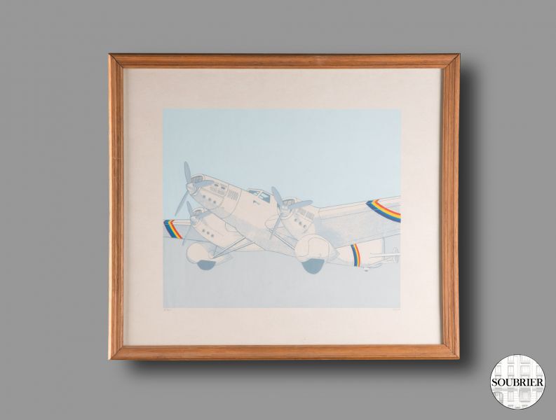 Lithographie avion