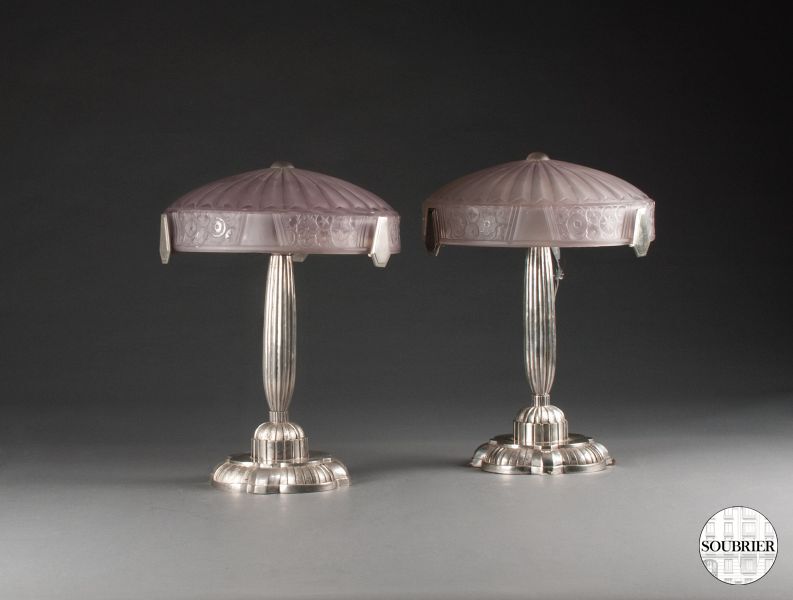 Pair of Art Deco Lamps