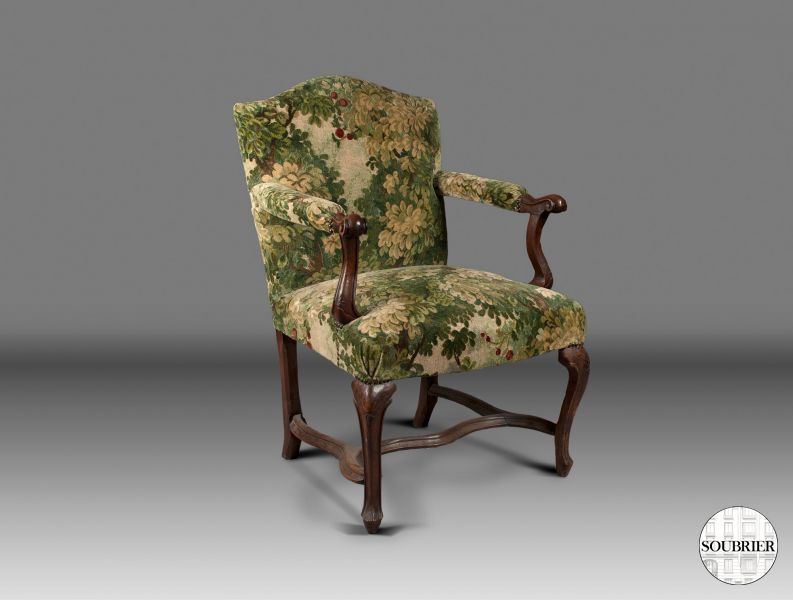 Walnut armchair eighteenth