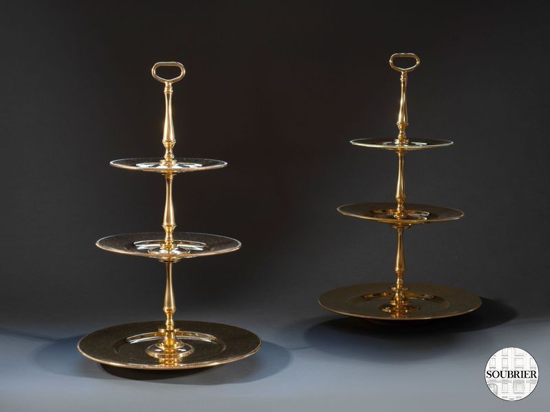 Deux serviteur bronze doré
