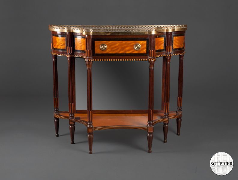 Console marquetry