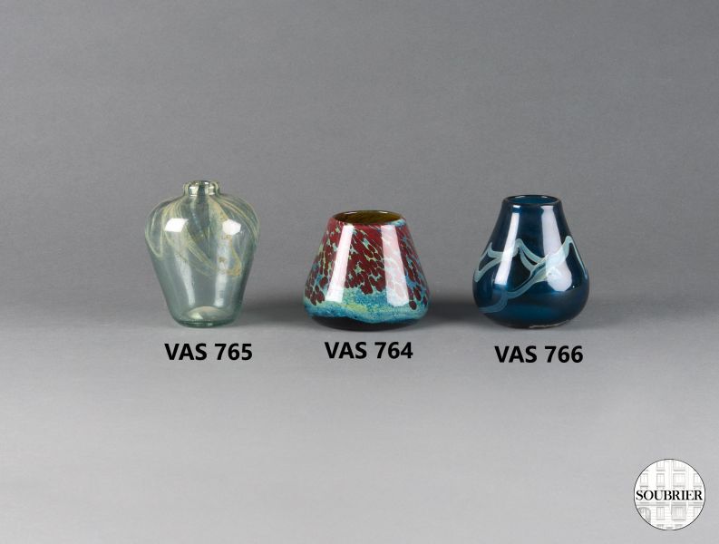 Vases en verre soufflé