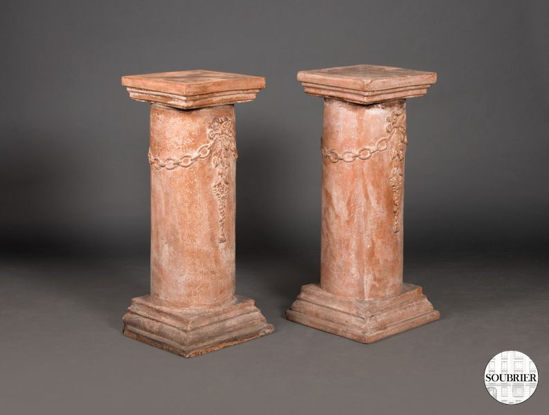 garlands terra cotta steles