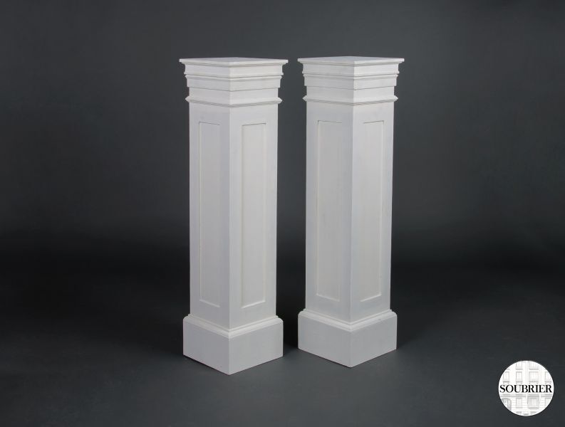 Two small pedestals