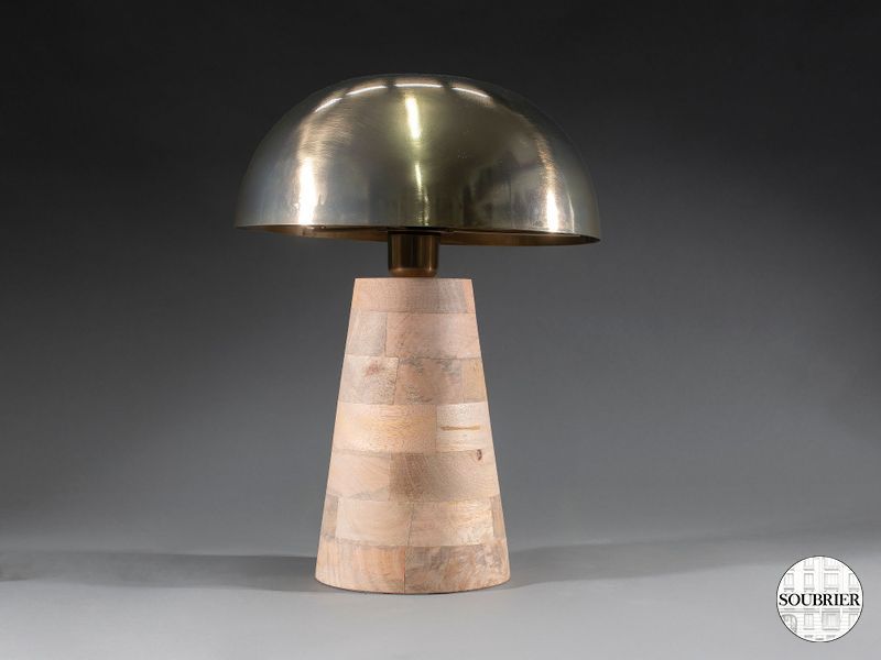 Lampe bois abj métal
