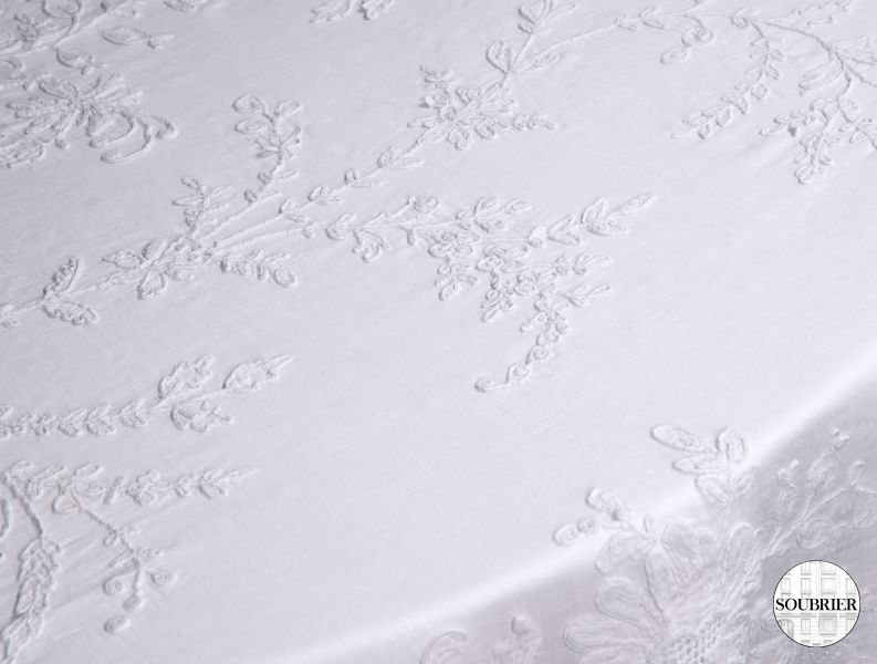 Nappe en coton surpiqué