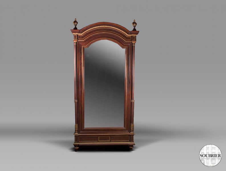 Mahogany Louis XVI style wardrobe