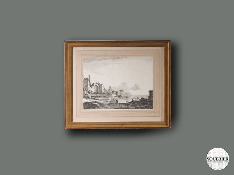 Gravure ruines