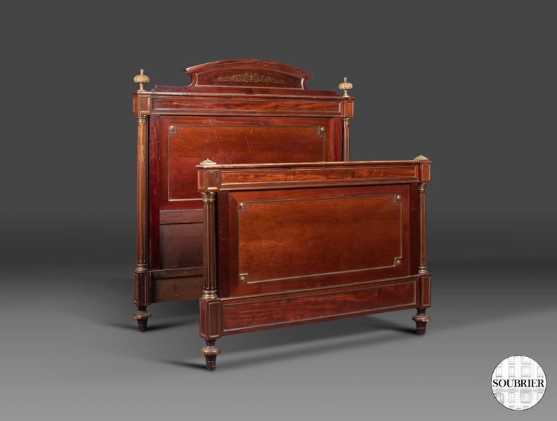 Large mahogany bed