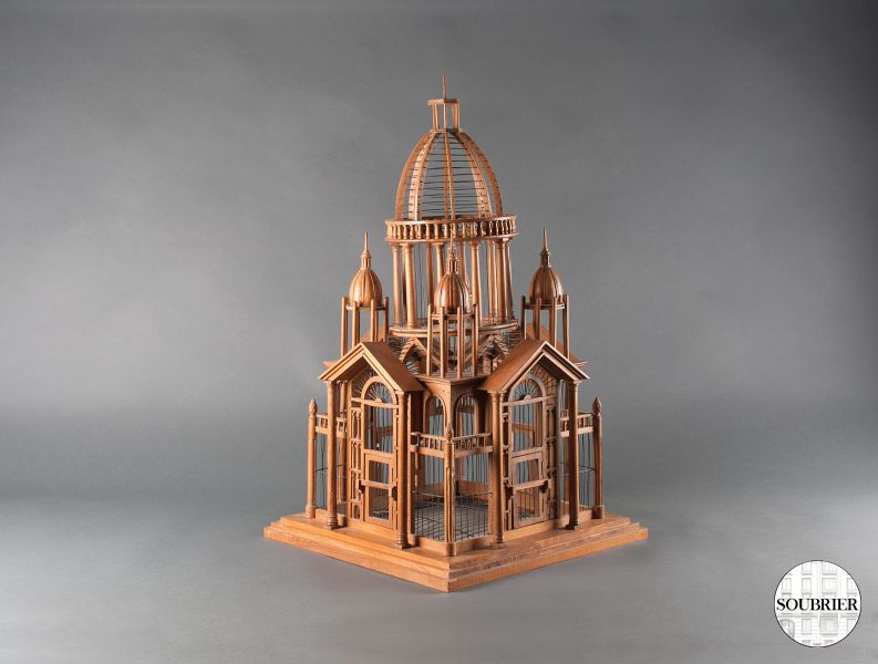 Wooden bird cage