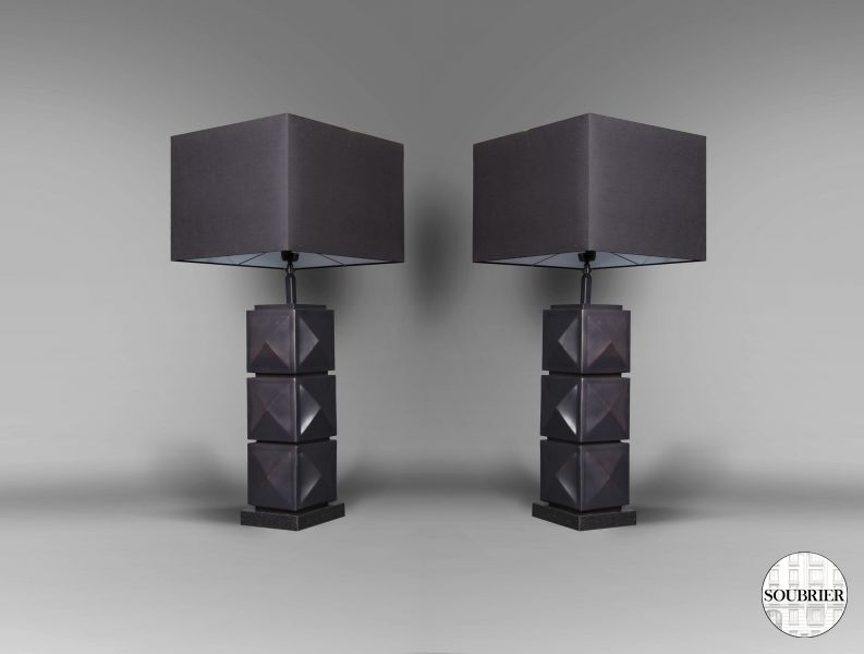 Pair of modern lamps