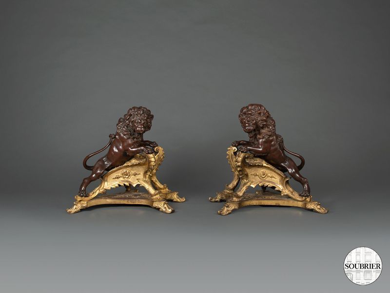 Bronze lions