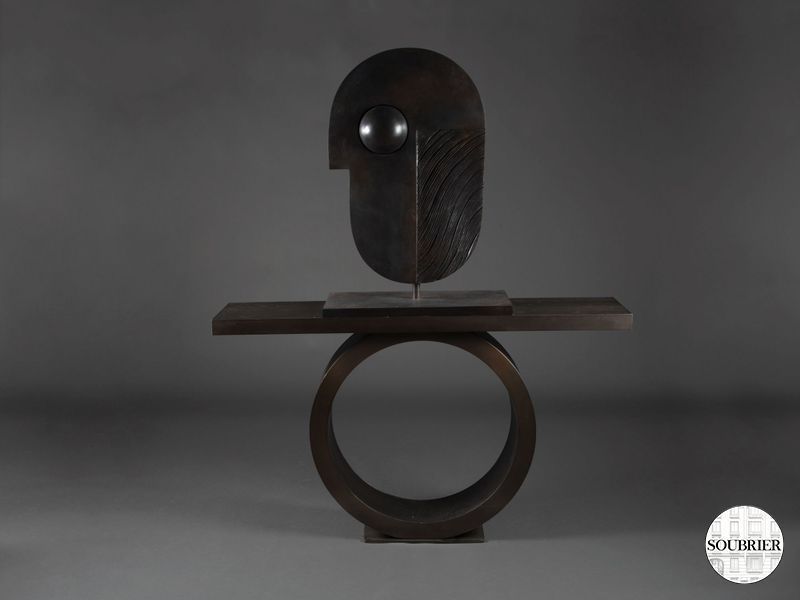 Très grande sculpture en métal (59x30x82)