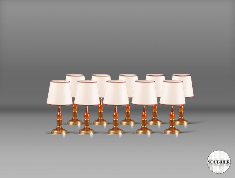 10 cabaret lamps