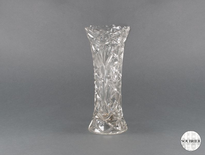 Vase en verre façonné