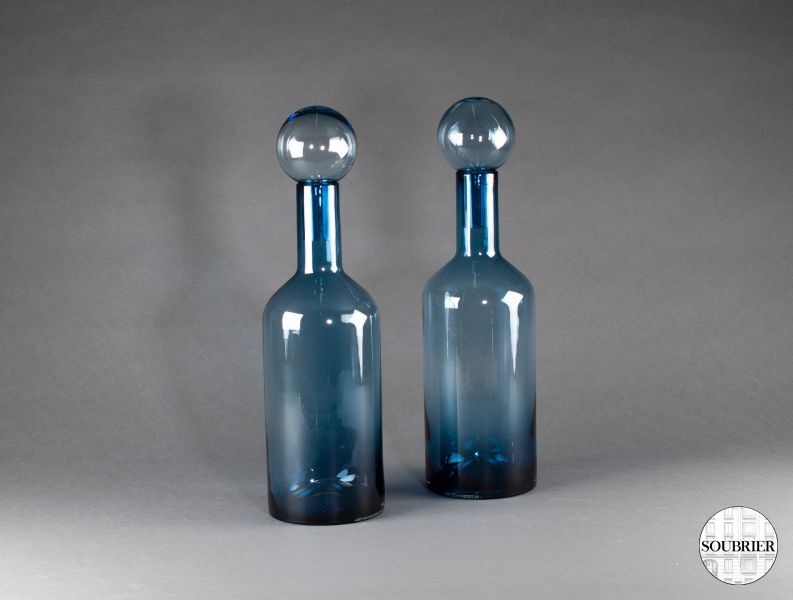 Two glass bottles