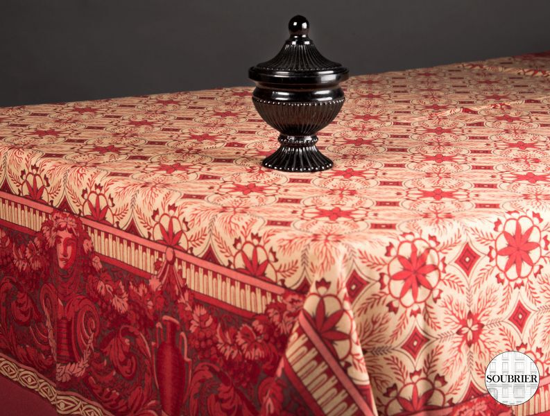 Nappe bordeaux double face