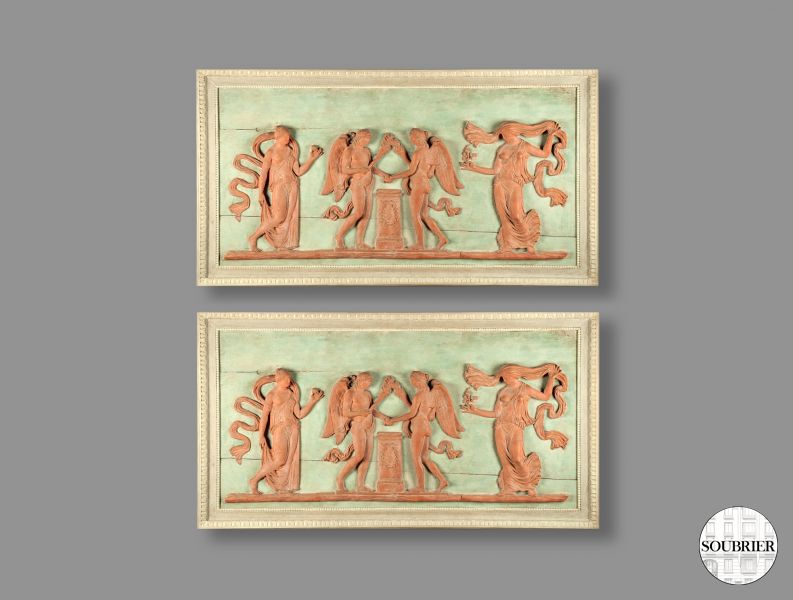 Characters terracotta panels