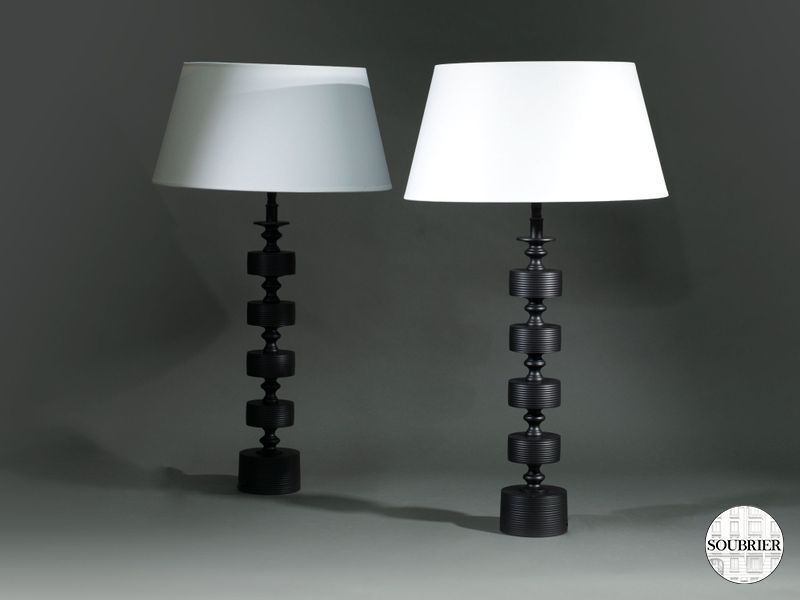 Lampe bobines noires