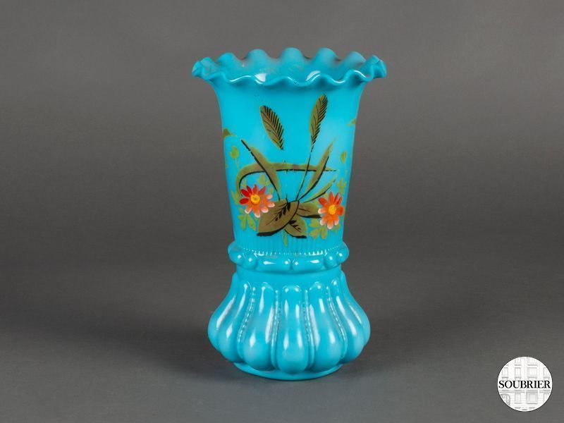 vase 1880 opaline bl