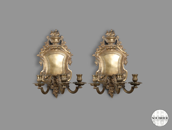 Paire d'appliques Louis XIV