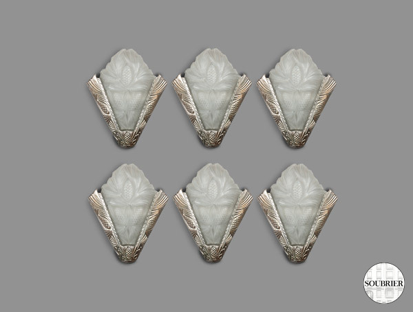 Art Deco sconces six major