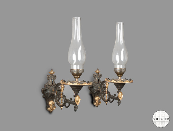 Two sconces Napoleon III