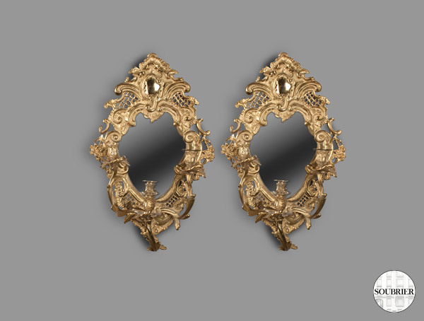 Paire d'appliques baroques