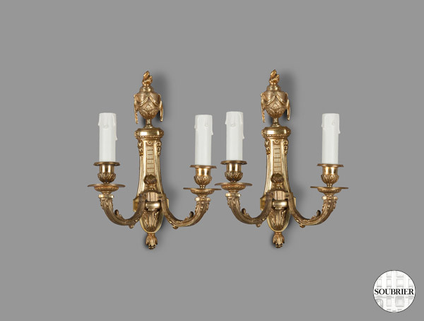 Two Louis XVI style sconces